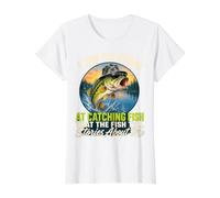 I'm So Good At Catching Fish that The Fish Tell Stories Value Graphic T-Shirt, Women, White, M