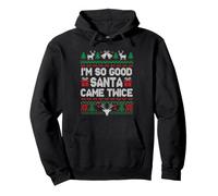 I'm So Good Santa Came Twice Santa Matching Couple Christmas Pullover Hoodie