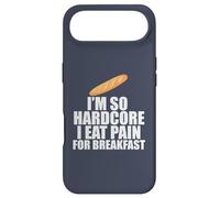 I'M SO HARDCORE EAT PAIN BREAKFAST French Pun Meme ON BACK Case for iPhone Air