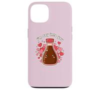 I'm So Into You Cute Bottle Soy Sauce Kawai Valentine Couple Case for iPhone 13