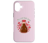 I'm So Into You Cute Bottle Soy Sauce Kawai Valentine Couple Case for iPhone 16 Plus