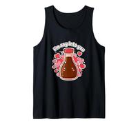 I'm So Into You Cute Bottle Soy Sauce Kawai Valentine Couple Tank Top