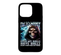 Im So Manly Even My Balls Have Balls Y2K Hard Skeleton Meme Case for iPhone 15 Pro Max