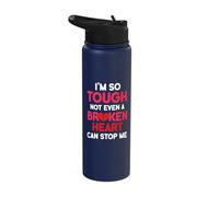 I'm so Tough not Even - Open Heart Surgery Stainless Steel Insulated Water Bottle
