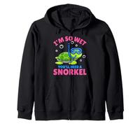 I'm So Wet You'll Need A Snorkel - Funny Rude offensive Zip Hoodie