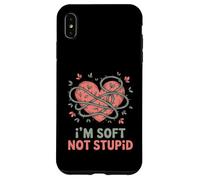 I'm Soft Not Stupid Funny Empath Boundaries Humor Case for iPhone XS Max