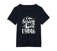 I'm Sorry Aunt Lydia Auntie T-Shirt, Women's Plus, Black, 6X