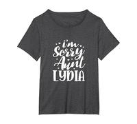 I'm Sorry Aunt Lydia Auntie T-Shirt, Women's Plus, Dark Heather Grey, 1X