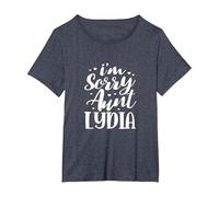 I'm Sorry Aunt Lydia Auntie T-Shirt, Women's Plus, Heather Blue, 3X