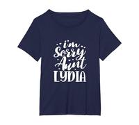 I'm Sorry Aunt Lydia Auntie T-Shirt, Women's Plus, Navy Blue, 4X