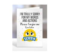 I'm sorry Caretaker Card, gifts for men, women, female, male, him, her, presemts for Christmas, I'm trully sorry for my words and actions, please forgive me, A5-178_43
