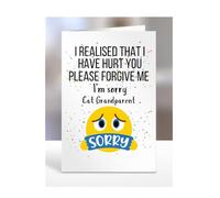 I'm sorry Cat Grandparent Card, gifts for men, women, female, male, him, her, presemts for Christmas, I realised that I have hurt you, please forgive me, A5-177_47