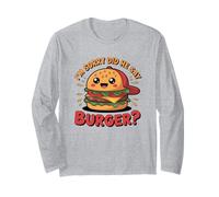 I'm Sorry Did He Say Burger?! Tee Funny Meme Graphic Outfit Long Sleeve T-Shirt