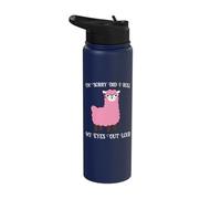 I'm Sorry Did I Roll My Eyes Out Loud Wooled Sheep Lover Stainless Steel Insulated Water Bottle