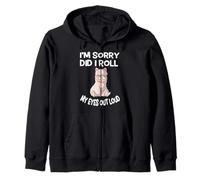 I'm Sorry Did I Roll My Eyes Out Loud Wooled Sheep Lover Zip Hoodie