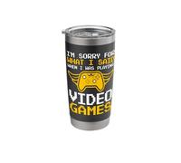 I'm Sorry for What I Said When I was Playing Video Games Stainless Steel Insulated Tumbler