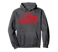 I'm Sorry Is the BAND Interrupting Your Conversation Concert Pullover Hoodie, Adult Unisex, Dark Heather Grey, Medium