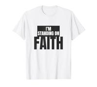 I'm Standing on Faith Value Graphic T-Shirt, Men, White, L