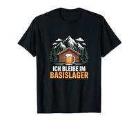 I'm staying at base camp Mountaineers Hikers Mountains & Beer T-Shirt