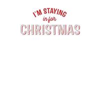 I'm Staying In For Christmas Men's T-Shirt - White - S - White
