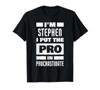 I'm Stephen Saying Funny Stephen Name Value Graphic T-Shirt, Men, Black, XL