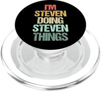 I'm Steven Doing Steven Things - Funny Saying Name Steven PopSockets PopGrip for MagSafe