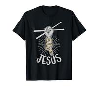 I'm Sticking With Jesus Christ Drummer Drum Set Drum Sticks T-Shirt