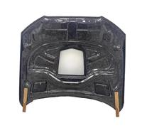 IM Style Forged Carbon Fiber Transparent Hood Compatible For Audi A6 S6 RS6 2012-2018 Upgrade Kit Engine Valve Cover Plate(Single sided carbon)