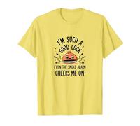 Im Such A Good Cook Smoke Alarm Cheers Me On Funny T-Shirt, Men, Lemon, M