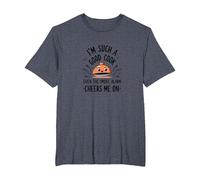 Im Such A Good Cook Smoke Alarm Cheers Me On Funny T-Shirt, Men's Big and Tall, Heather Blue, 6X Tall