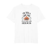 Im Such A Good Cook Smoke Alarm Cheers Me On Funny T-Shirt, Men's Big and Tall, White, 4X Tall
