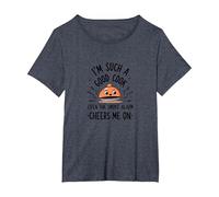 Im Such A Good Cook Smoke Alarm Cheers Me On Funny T-Shirt, Women's Plus, Heather Blue, 6X