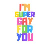 I'm Super Gay For You: LGBT Valentine's Day Gift Notebook