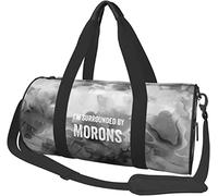 I'm Surrounded by Morons Travel Luggage Duffel Bag Sports Rolling Foldable Duffel Bag, Marbling