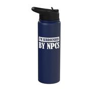 I'm Surrounded by NPCs Stainless Steel Insulated Water Bottle