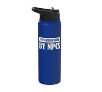 I'm Surrounded by NPCs Stainless Steel Insulated Water Bottle