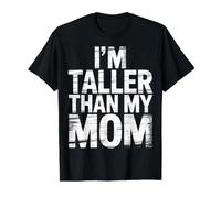 I'm Taller Than My Mom Kid Growth Jokes - Value Graphic T-Shirt, Men, Black, XL