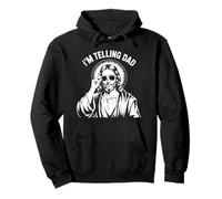 I'm Telling Dad Funny Saying Christian Jesus Vintage Pullover Hoodie