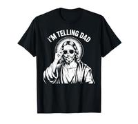 I'm Telling Dad Funny Saying Christian Jesus Vintage T-Shirt