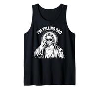 I'm Telling Dad Funny Saying Christian Jesus Vintage Tank Top