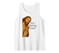 Im Telling Dad Jesus Meme Tank Top