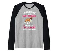 I'm Telling You I'm Not A Saint Bernard Saint Bernard Mom Raglan Baseball Tee