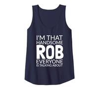 I'm That Handsome ROB Everyone is Talking About Tank Top, Women, Navy Blue, XX-Large