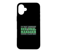 I'm That Legendary Regional Manager Funny Managerial Roles Case for iPhone 16 Plus