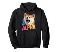 Im The Alpha Funny Shiba Inu Dog Leader Silhouette Sarcastic Pullover Hoodie