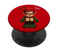 I'm The Angry Elf Funny Grouchy Christmas PopSockets Adhesive PopGrip