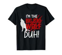 I'm The Bad Wolf duh Costume for DIY Halloween Party Wolf T-Shirt
