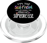 I'm The Best Friend But I am Drunk Too Bestie Tie Dye Summer PopSockets PopGrip for MagSafe