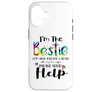 I'm the bestie also drunk and lost please send help couples Case for iPhone 16