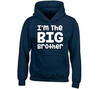 I'm The Big Brother Kids Childrens Hooded Top Hoodie Navy Blue